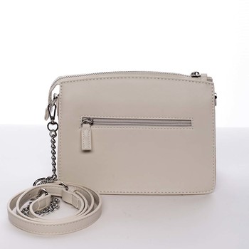 Malá originální crossbody kabelka krémově bílá - David Jones Yuriko