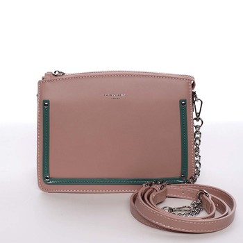 Malá originální crossbody kabelka růžová - David Jones Yuriko