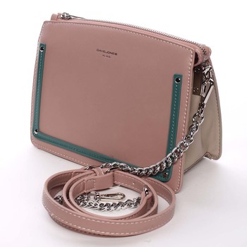 Malá originální crossbody kabelka růžová - David Jones Yuriko