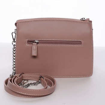 Malá originální crossbody kabelka růžová - David Jones Yuriko