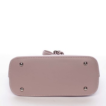 Malá světle fialová pololakovaná crossbody kabelka - David Jones Kaori