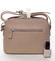 Malá světlá camel pololakovaná crossbody kabelka - David Jones Kaori