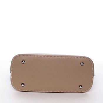 Malá světlá camel pololakovaná crossbody kabelka - David Jones Kaori