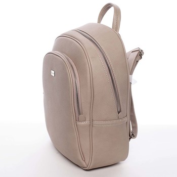 Velký dámský měkký městský batoh pískový - David Jones Beatrikas