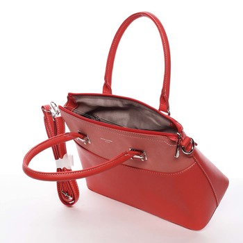 Dámská elegantní červená kabelka do ruky - David Jones Geraldine