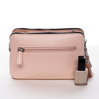 Malá elegantní a moderní crossbody kabelka růžová - David Jones Melany