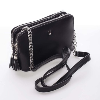 Malá elegantní a moderní crossbody kabelka černá - David Jones Melany