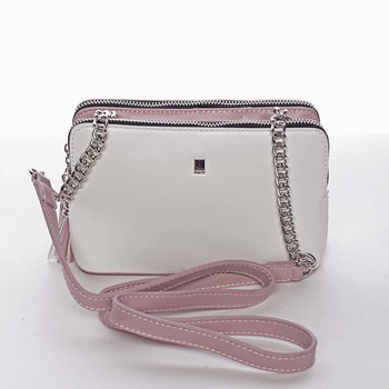 Malá elegantní a moderní crossbody kabelka bílá - David Jones Melany