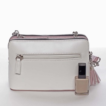 Malá elegantní a moderní crossbody kabelka bílá - David Jones Melany