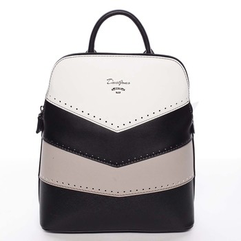 Originální a moderní městský černý batoh - David Jones JeanPaul