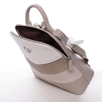 Originální a moderní městský krémově šedý batoh - David Jones JeanPaul