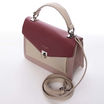 Jedinečná dámská růžová kabelka do ruky - David Jones Andrea