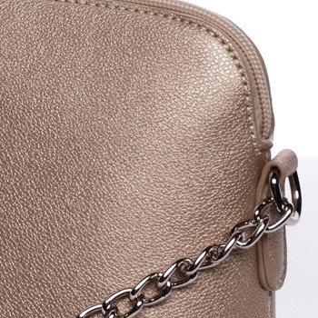 Osobitá a elegantní dámská zlatá crossbody kabelka - David Jones Milagros