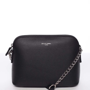 Osobitá a elegantní dámská černá crossbody kabelka - David Jones Milagros