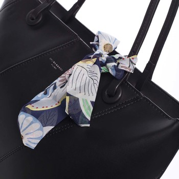 Velká elegantní a originální dámská černá kabelka přes rameno - David Jones Keiko