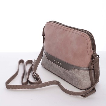 Lososově růžová malá crossbody kabelka pro ženy - David Jones Fiorella