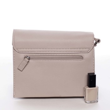 Exkluzivní světle šedá dámská crossbody kabelka - David Jones Evelyn