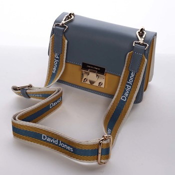 Extravagantní dámská modro žlutá crossbody kabelka - David Jones Magaly