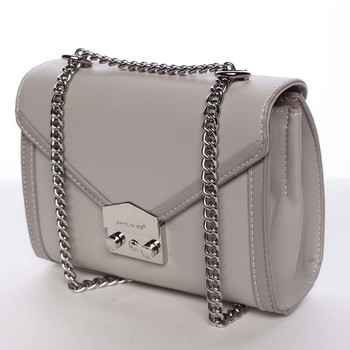 Malá dámská elegantní crossbody kabelka světle šedá - David Jones Arianna