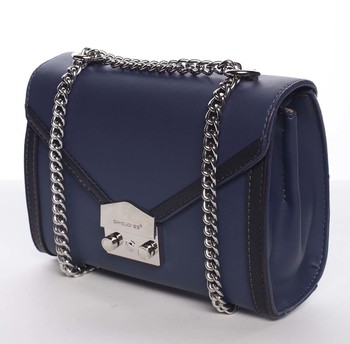 Malá dámská elegantní crossbody kabelka tmavě modrá - David Jones Arianna