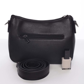 Dámská prostorná crossbody kabelka černá - David Jones Kiara