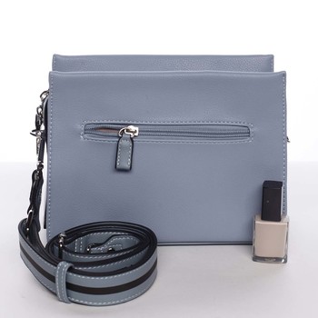 Dámská světle modrá crossbody kabelka s kapsičkou - David Jones Angeli