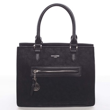 Jemná a elegantní dámská černá kabelka do ruky - David Jones Eliana