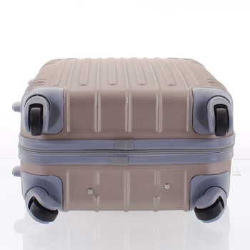 Moderní růžově zlatý skořepinový cestovní kufr - Ormi Dopp M