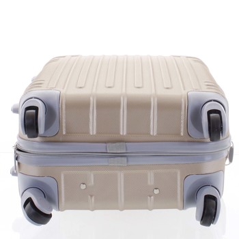 Moderní zlatý skořepinový cestovní kufr - Ormi Dopp M