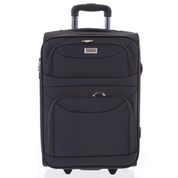 Klasický látkový tmavě šedý cestovní kufr sada - Ormi Stof S, M, L