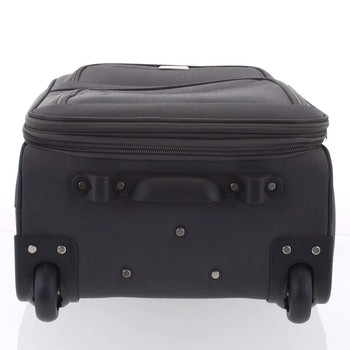 Klasický látkový tmavě šedý cestovní kufr - Ormi Stof M
