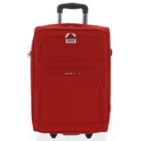 Klasický látkový červený cestovní kufr - Ormi Stof M
