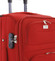 Klasický látkový červený cestovní kufr sada - Ormi Stof S, M, L