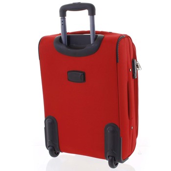 Klasický látkový červený cestovní kufr - Ormi Stof S