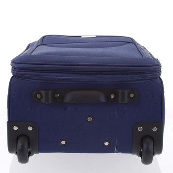 Klasický látkový modrý cestovní kufr sada - Ormi Stof S, M, L