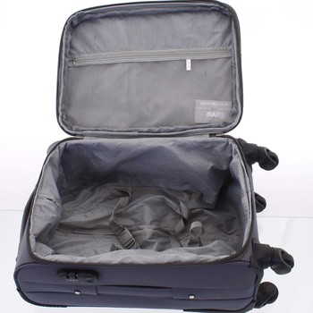Cestovní látkový šedozelený kufr - Ormi Nitire M