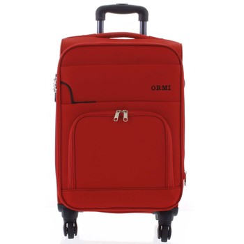 Cestovní látkový červený kufr - Ormi Nitire M