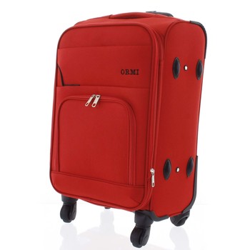 Cestovní látkový červený kufr - Ormi Nitire L