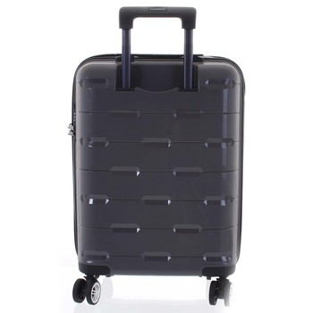 Luxusní tmavě šedý skořepinový vzorovaný kufr - Ormi Predhe S