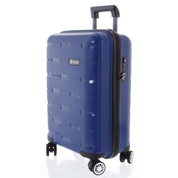 Luxusní modrý skořepinový vzorovaný kufr - Ormi Predhe M