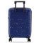 Luxusní modrý skořepinový vzorovaný kufr - Ormi Predhe S
