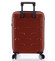 Luxusní červený skořepinový vzorovaný kufr sada - Ormi Predhe M, S