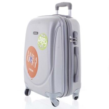 Pevný cestovní kufr světle šedý - Ormi Evenger M
