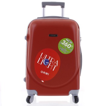 Pevný cestovní kufr červený sada - Ormi Evenger S, M, L