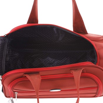 Tmavě červená cestovní taška na kolečkách - Lumi Sakk S