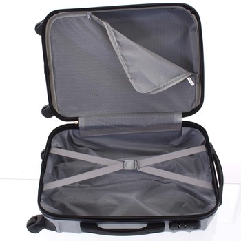 Originální pevný cestovní kufr světle stříbrný - Ormi Sheli L