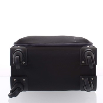 Kvalitní elegantní látkový černý cestovní kufr - Ormi Mada L