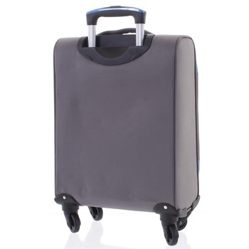 Kvalitní elegantní látkový šedý cestovní kufr - Ormi Mada L