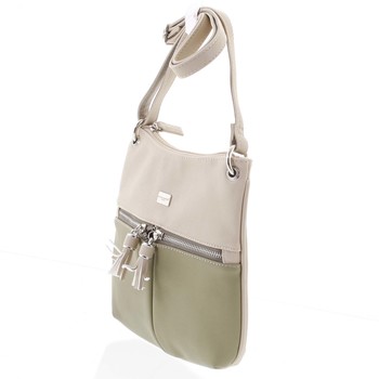 Stylová dámská crossbody kabelka májově zelená - David Jones Valeriana