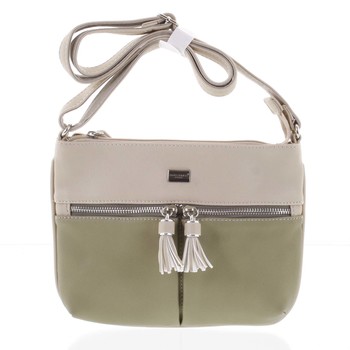 Stylová dámská crossbody kabelka májově zelená - David Jones Valeria